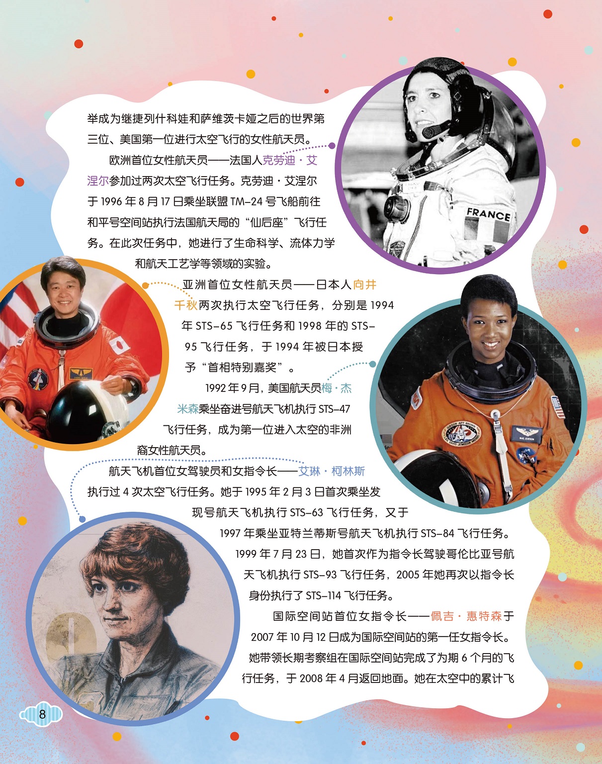 各国的首位女航天员,国际空间站首位女指令长 各国的首位女航天员,国际空间站首位女指令长