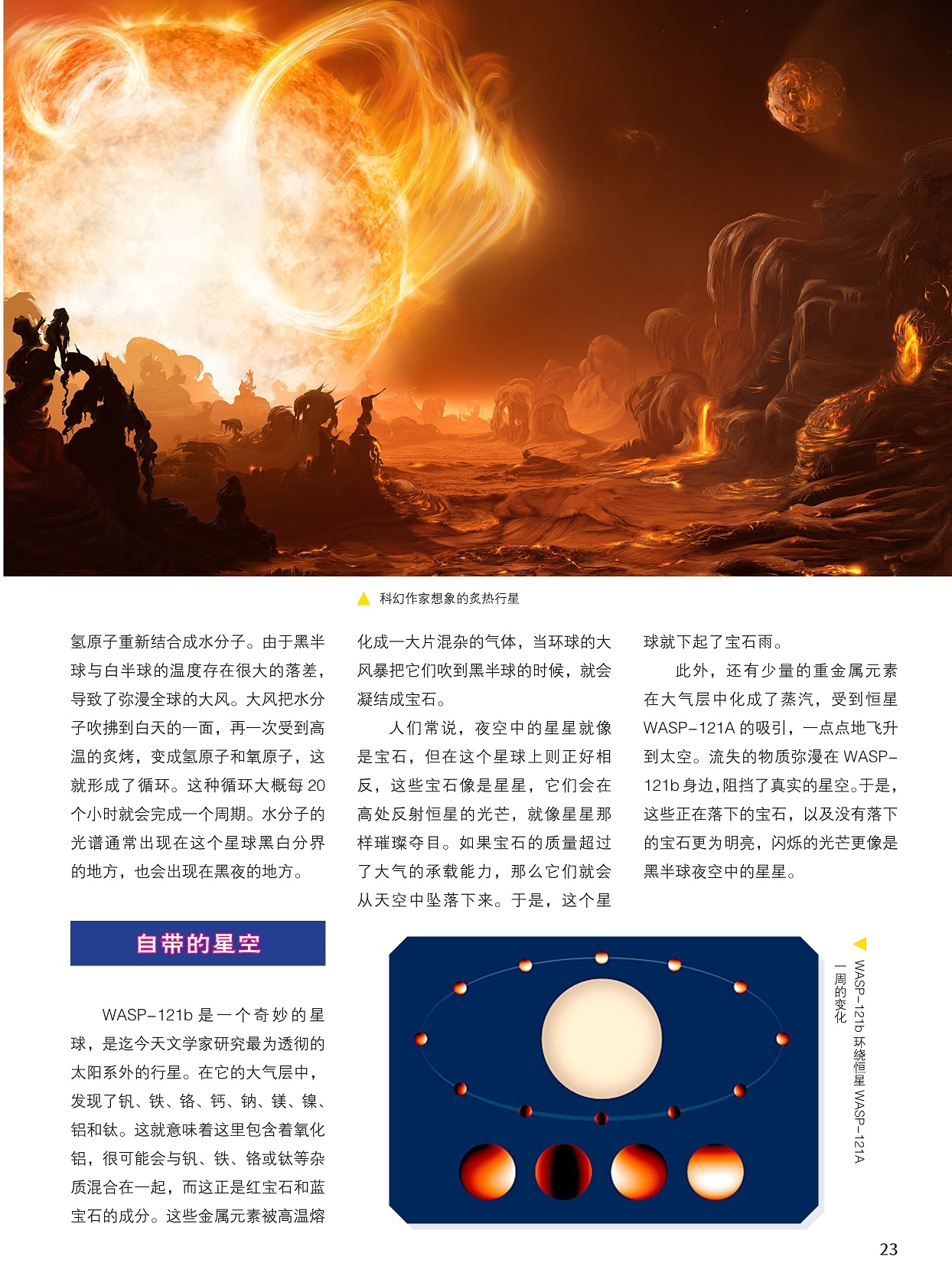 WASP-121b是一个奇妙的星球,夜空中的星星就像是宝石