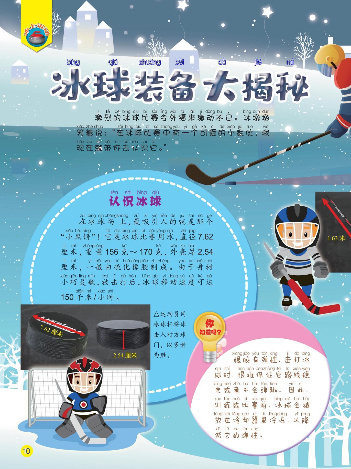 认识冰球,冰球场,运动员,冷冻