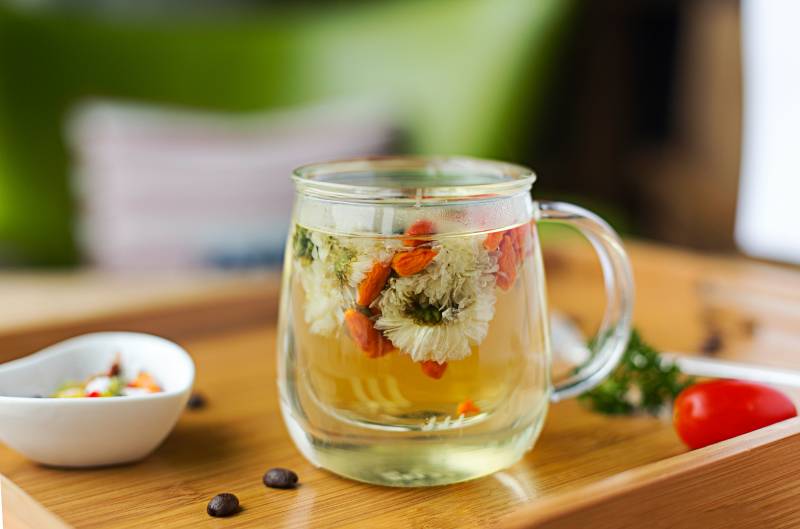 枸杞防暑茶,补肺生津,清热降压