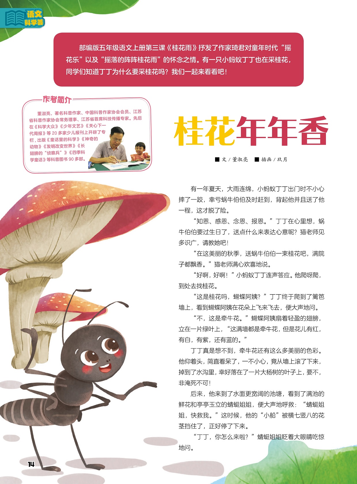 牵牛花有这么多美丽的色彩,丁丁来到水面更宽阔的池塘