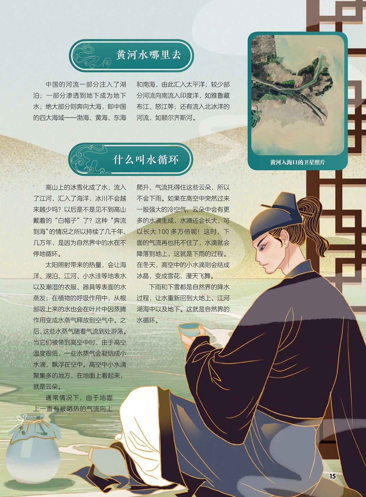 自然界中的水在不停地循环,下雨和下雪都是自然界的降水过程