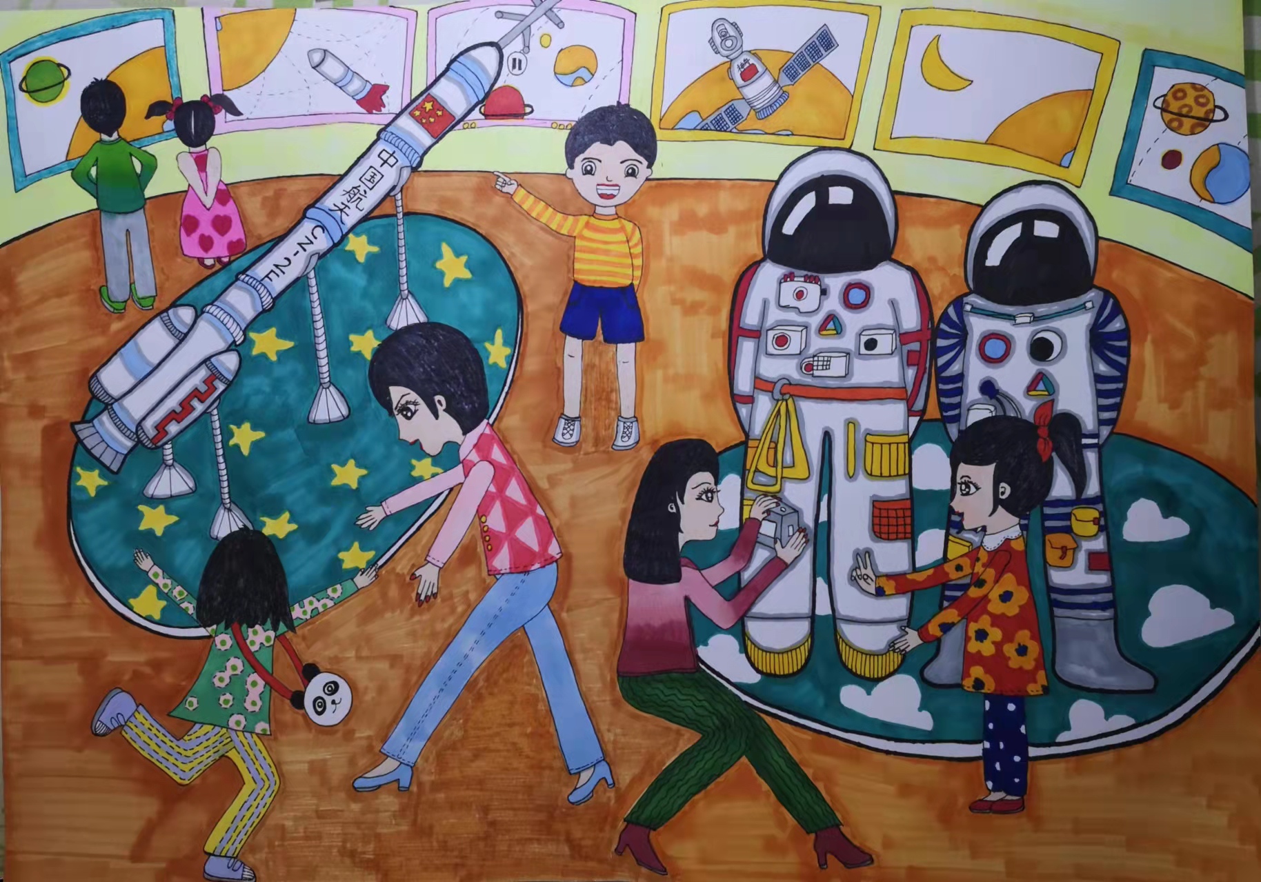 《参观科技馆》,胡晰涵,北京市和平里第四小学