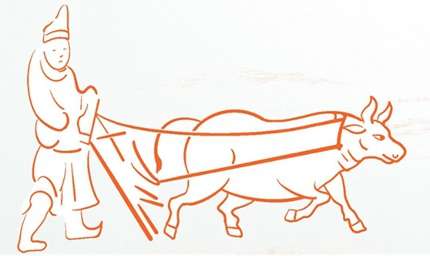 《耧播图》壁画（描摹图）