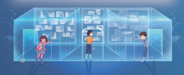 人工智能是座“塔”,插画